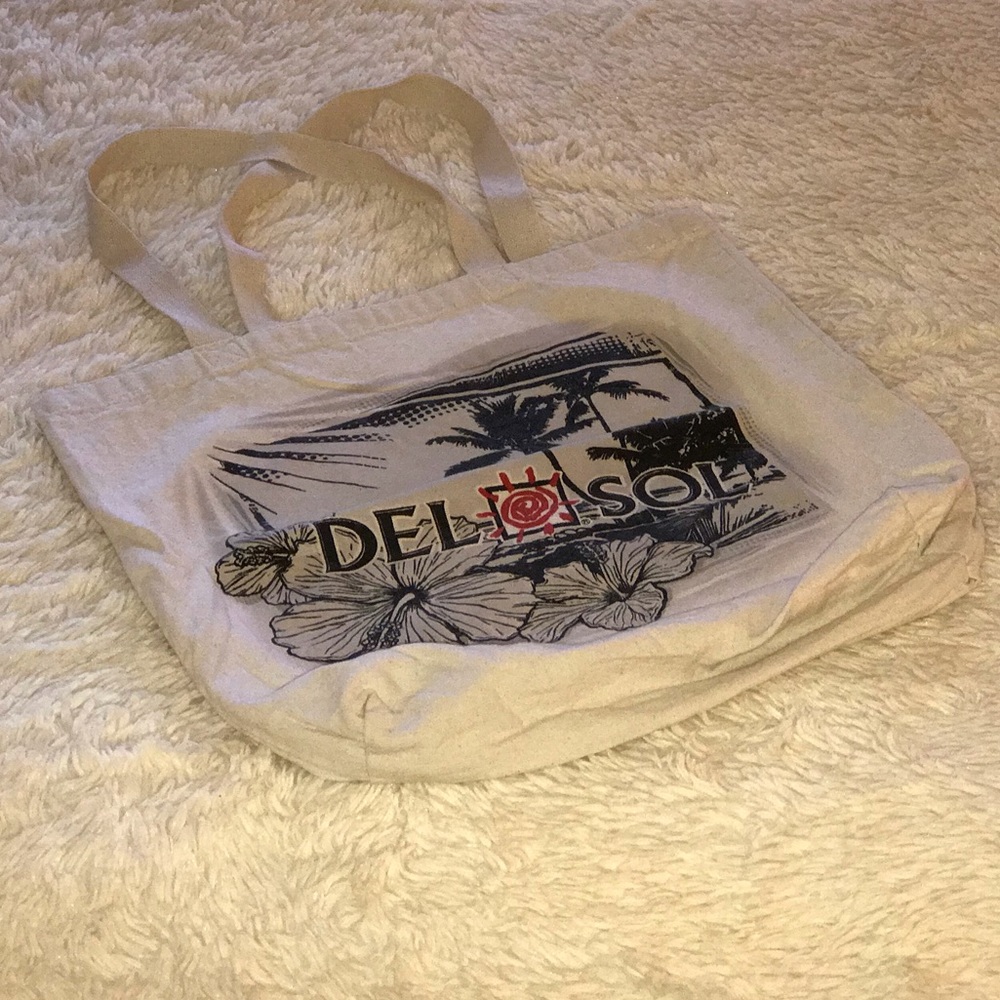 Del Sol color changing beach tote bag